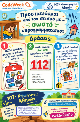 "Προστατεύομαι από τον σεισμό με σωστό προγραμματισμό"